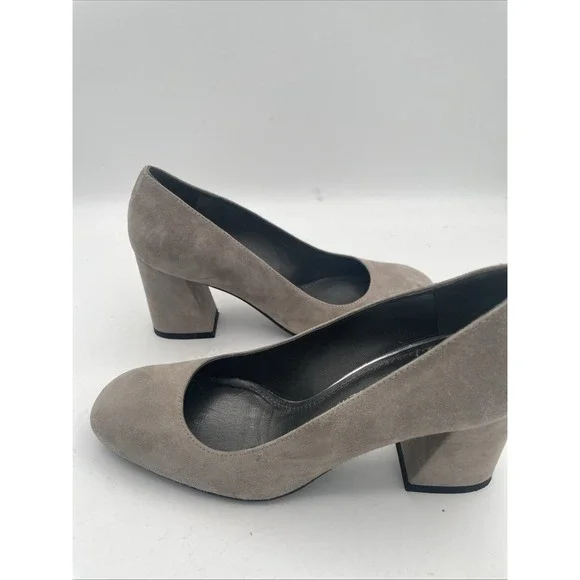 Stuart Weitzman Gray Suede Pumps Women's Size 5.5 - Picture 1 of 9